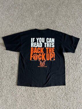 00s Big Johnson Motorcycles Biker Graphic T-Shirt Double Sided Funny Size XL